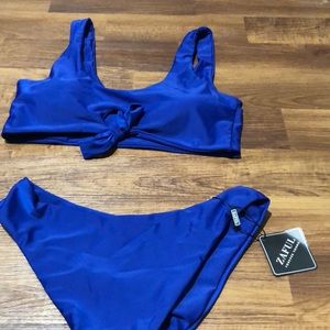 Blue ZAFUL two piece swimsuit